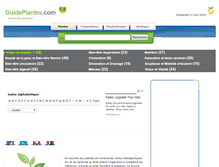 Tablet Screenshot of guideplantes.com